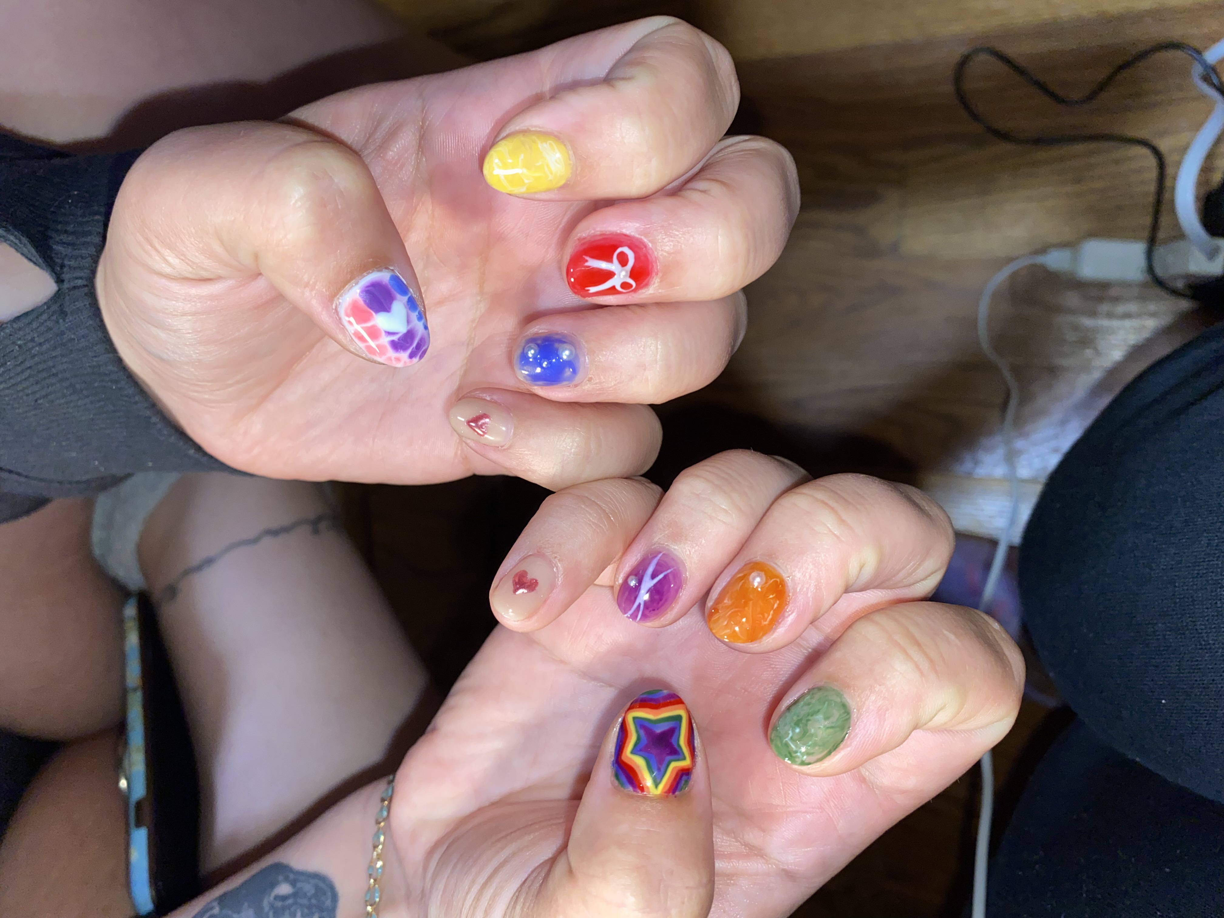 pride nails on my roommate